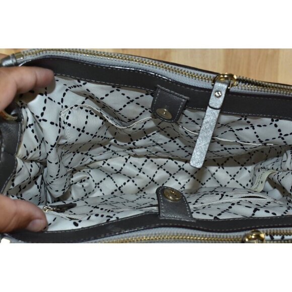 Kate Spade Newbury Lane Small Bag Anthracite Saffiano Leather Satchel Purse - Picture 6 of 15